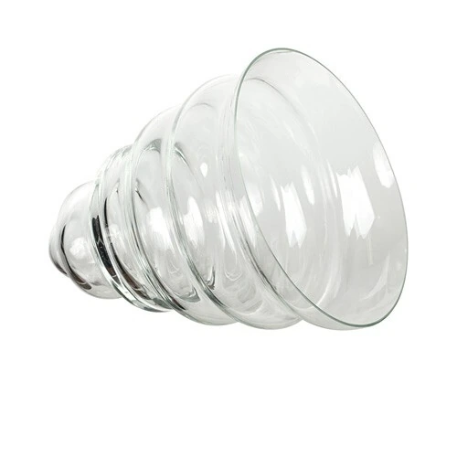 Ваза стекло 2267 Улитка-2 малая D20x14см