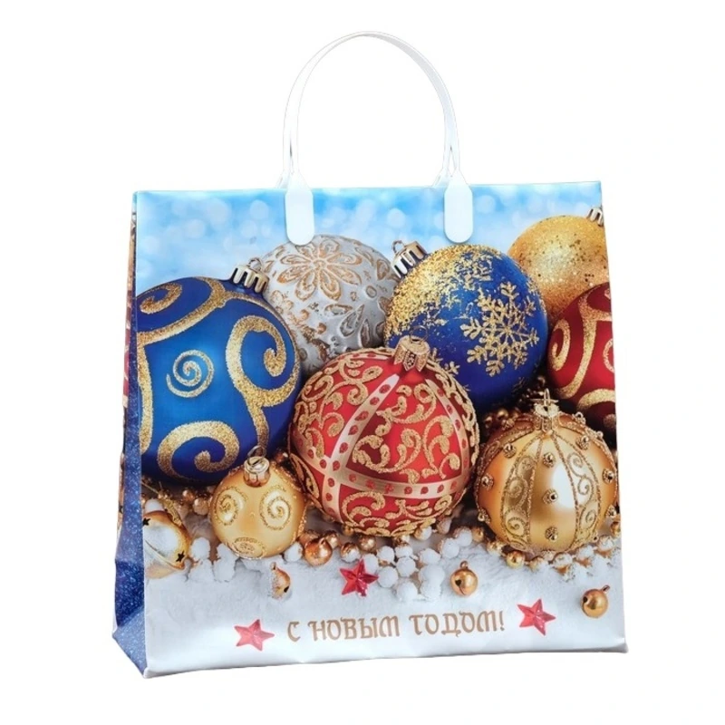 Сумки мягкий пластик 30х30 (150) НГ "Новгодние сокровища" ИП/40