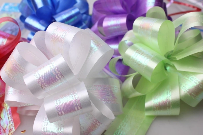 Бант-"Шар" средний перламутр 3,2см