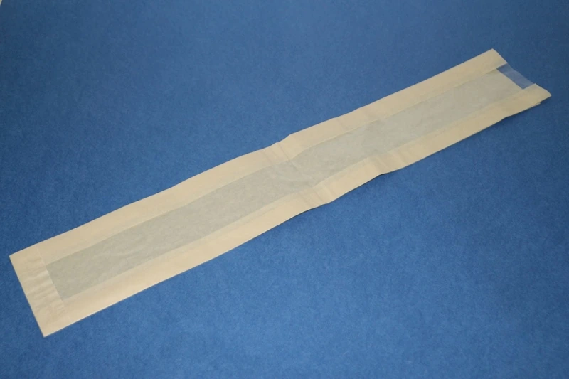 Пакет бумажный с окном 110х40х660 ВПМ 40 г/м2 беж.