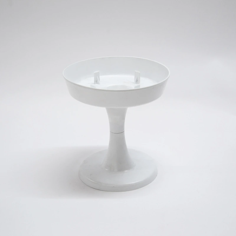 Поддон чаша на ножке 13х14см белая