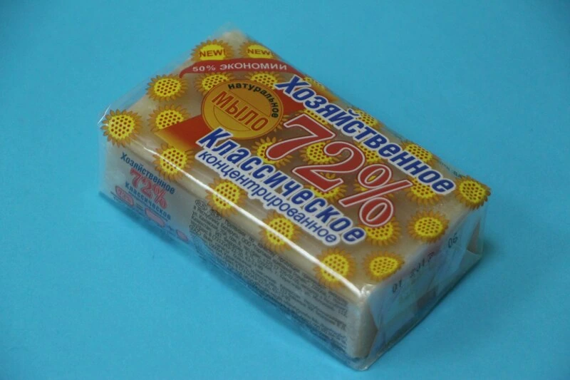 Мыло хоз. "Аист" 72% 150 г классическое в п/э / 60