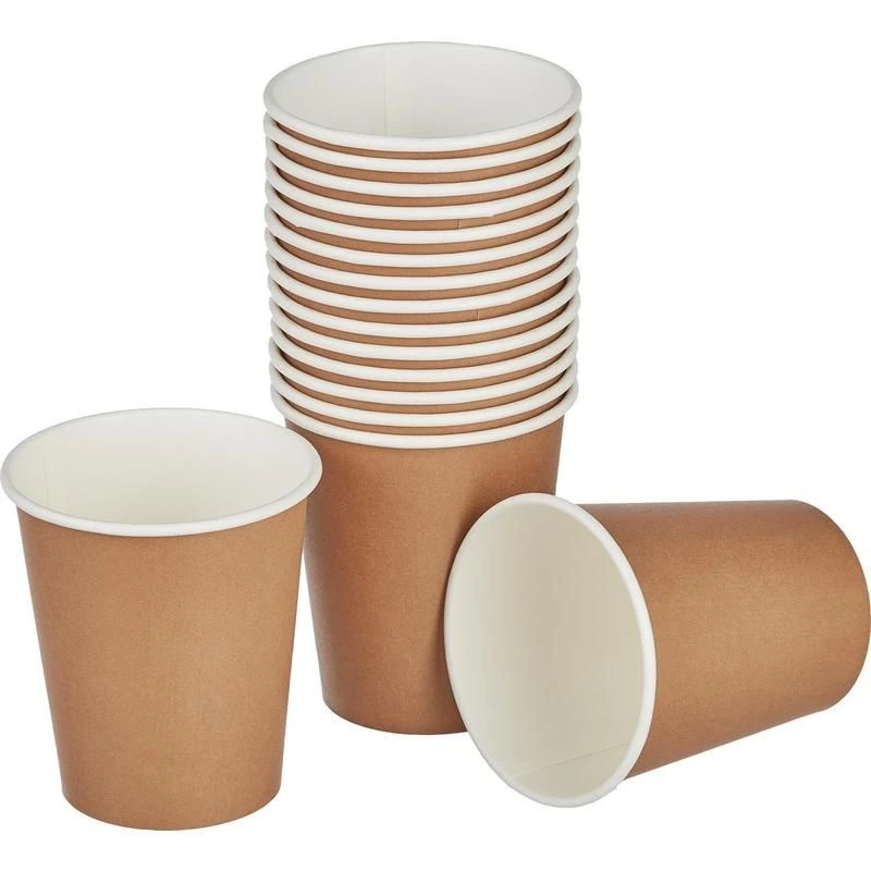 Стакан бумажный 250 мл для горячих напитков Крафт / 50 / 1000