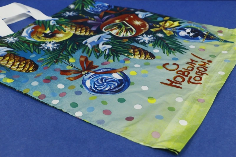 Пакет ПНД с петлев. руч. 38х42 (40) НГ "Пробил час" ИП / 25 / 500