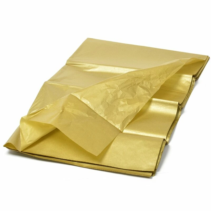 Бумага тишью  50х66см золото, 10 листов