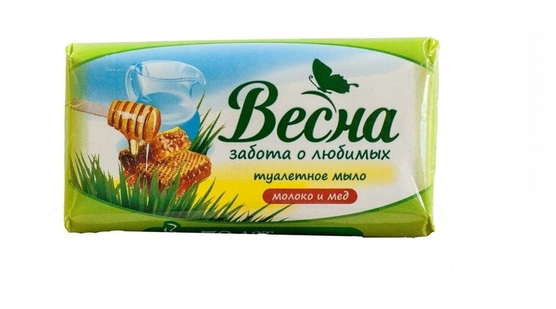 Мыло туалетное "Весна" ассорти 90 г / 72