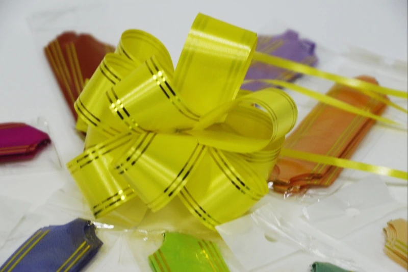 Бант-"Шар" средний с зол. полосой 3,2см