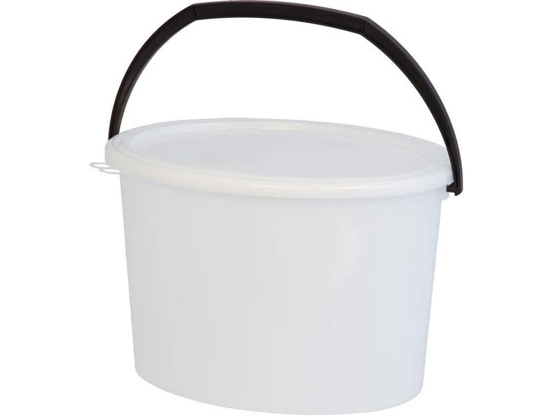 Ведро п/э 15 л овальное с крышкой (ПНД)