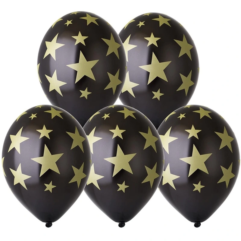 Шелкография металл 14"  Звезды золото