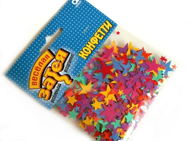 Конфетти Звезды ассорти 14гр/A