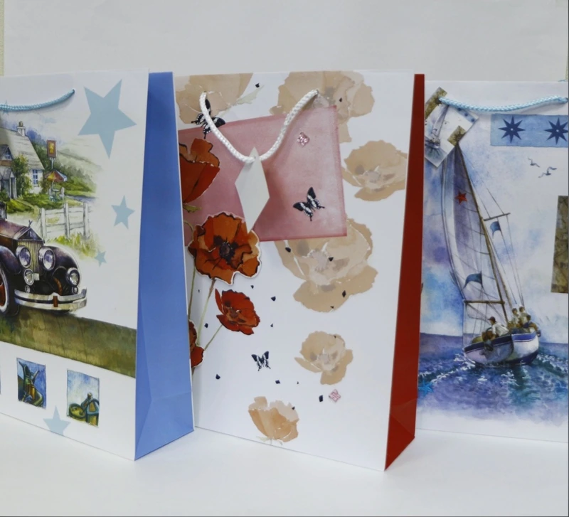 Сумка бумажная ламин. 33х40