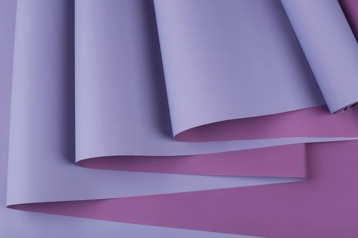 Пленка матовая Пастель 50см х 10м на втулке,  двухцветная