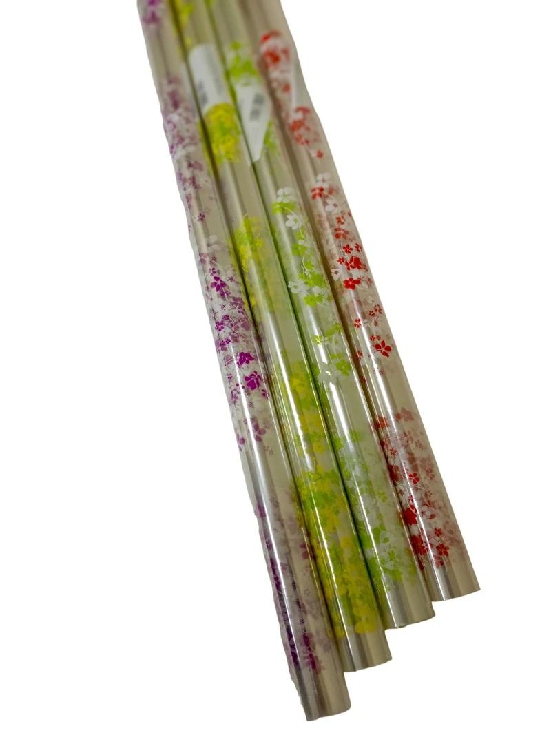 Пленка в рулоне цветная Анютины глазки, 70см