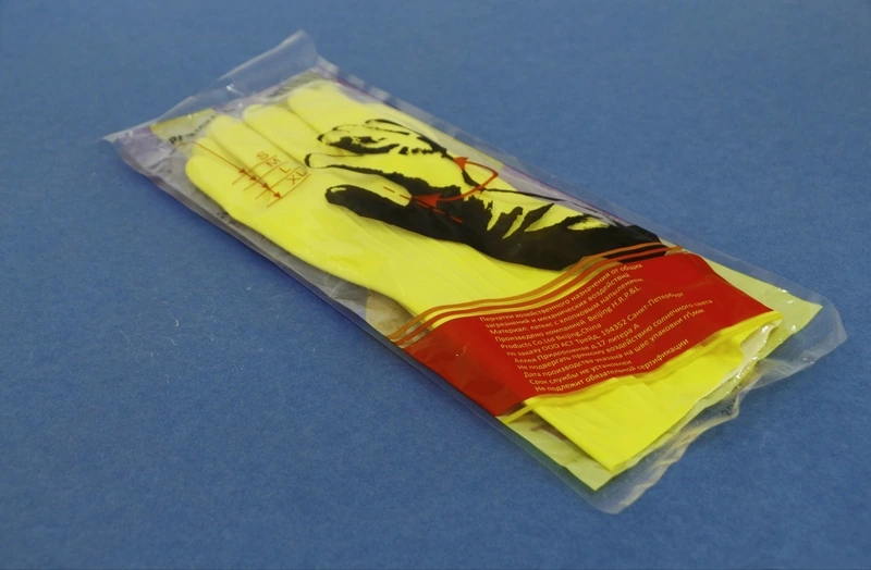 Перчатки резиновые с х/б нап. ЛОТОС 65 гр. S/12/240