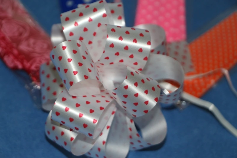 Бант-"Шар" средний с рисунком. 3,2см 