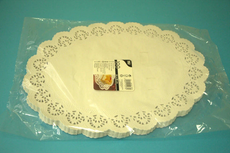 Ажурная салфетка 28х36 см овальная (100 шт)