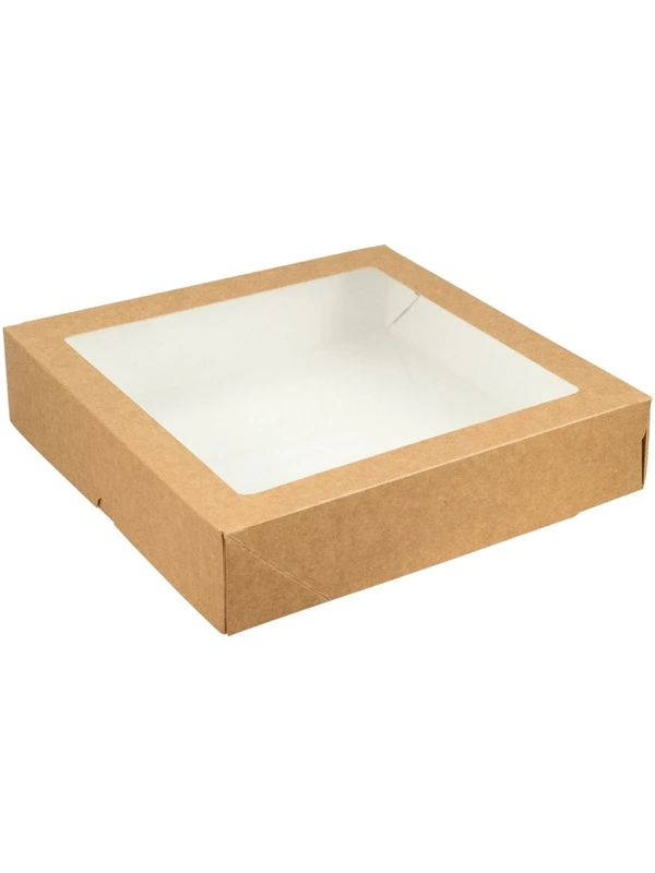 Упаковка 200х200х40 1500 мл с окном NEW*200 Оригамо