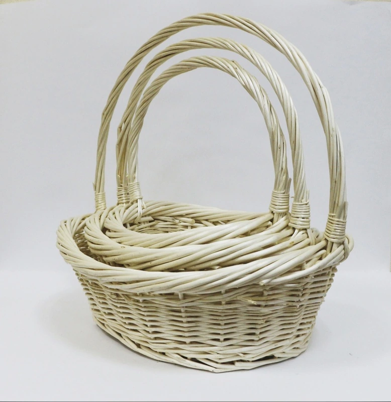 Корзина плетеная (ива) 3шт 44х34х42см 