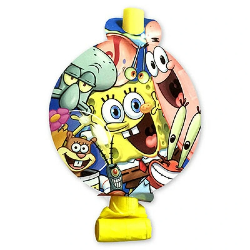 Язык-гудок с карт Губка Боб 8шт/A