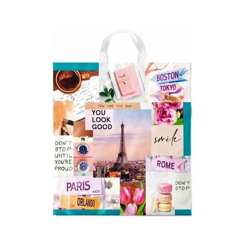 Пакет ПНД с петлев. руч. 38х42 "Интервью" ИП / 25 / 500