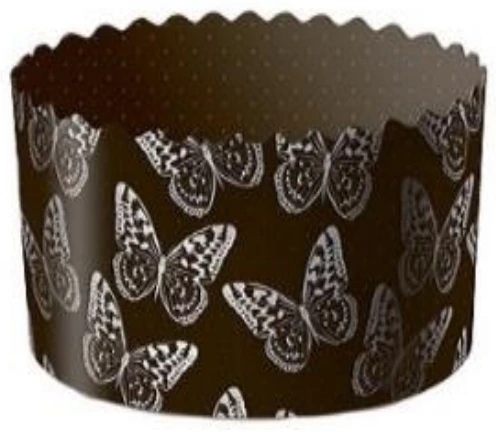 Форма бумажная d134xh100мм БАБОЧКИ 500-550 г/1400