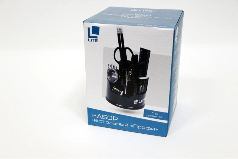 Набор настол. LITE ПРОФИ вращающ. черный пластик