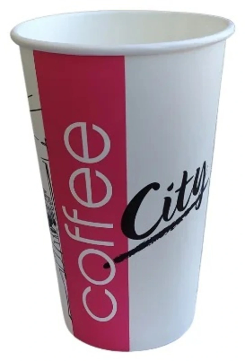 Стакан бумажный 400 мл для горячих напитков СИТИ / 50 / 1000