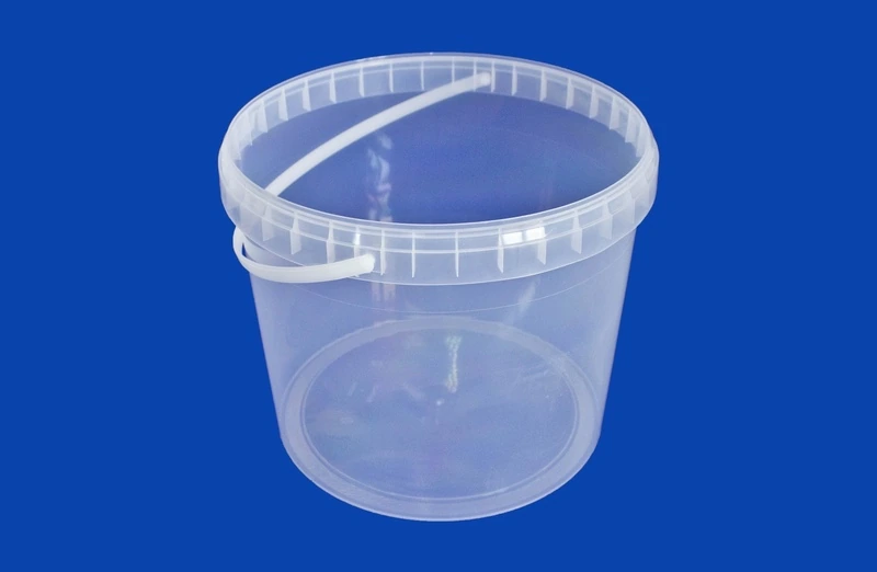 Ведро 5,8 л прозрачное с крышкой