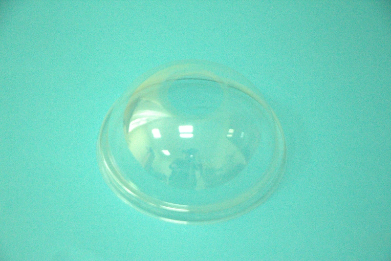 Крышка ПЭТ купольная с отверстием (D=95 мм) Стирол / 50/1000