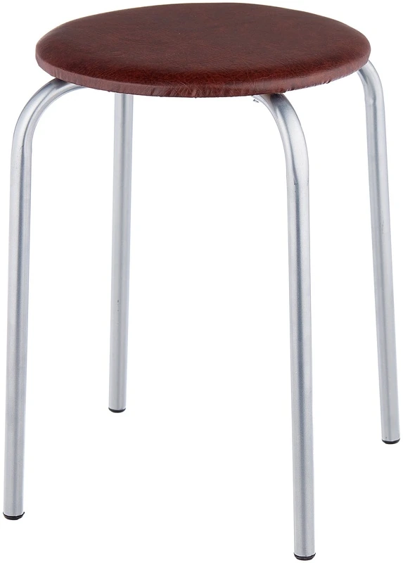 Табурет кругл. мет. каркас "Эконом" сиденье ДСП+винилискожа Ника (74438)