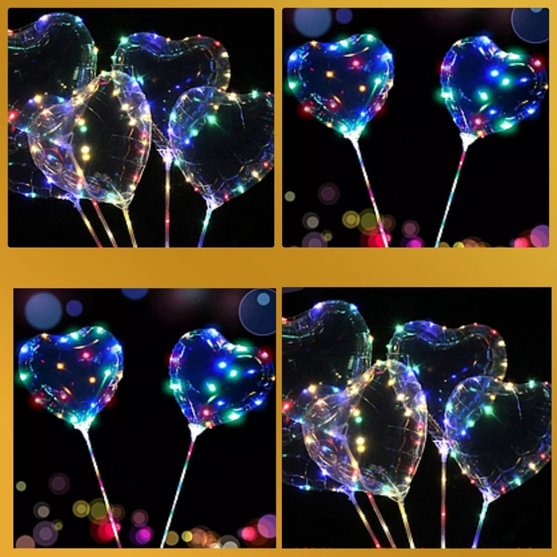 Шар светящ. LED BOBO 18" Сердце