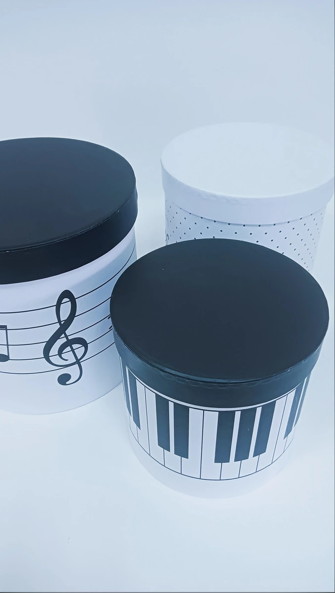 Набор подарочных коробок из 3шт- Цилиндр d=18, h=19 