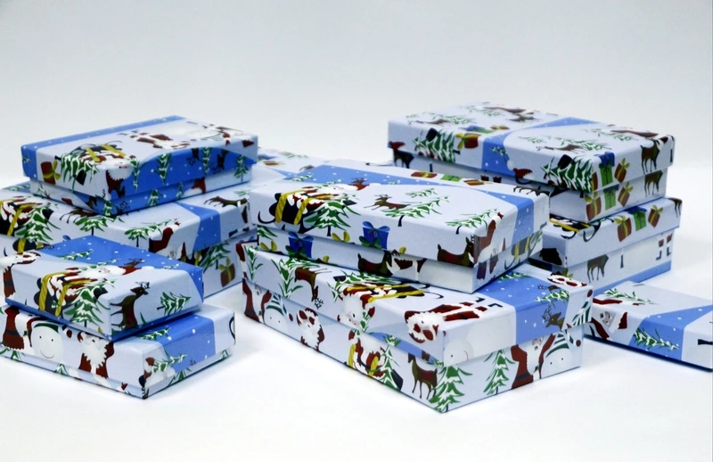 970-961 Комплект коробок из 10шт. "Санта Клаус"