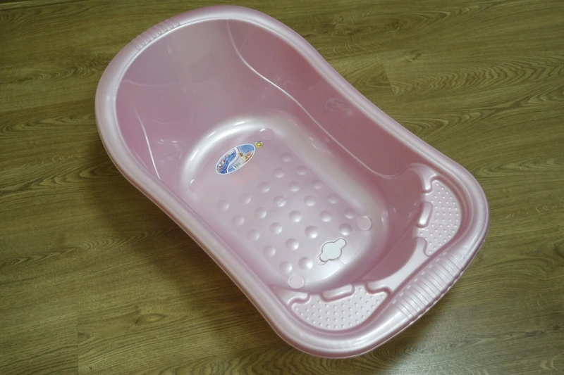 Ванночка дет. ЭП 50 л со сливом розовая (730)