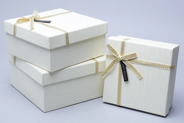 Коробка квадрат набор из  3шт. 19х19х9,5х17х17х8-15х15х6,5см 