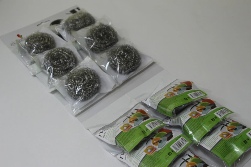 Мочалка спираль металл (12 шт) Евро / 60