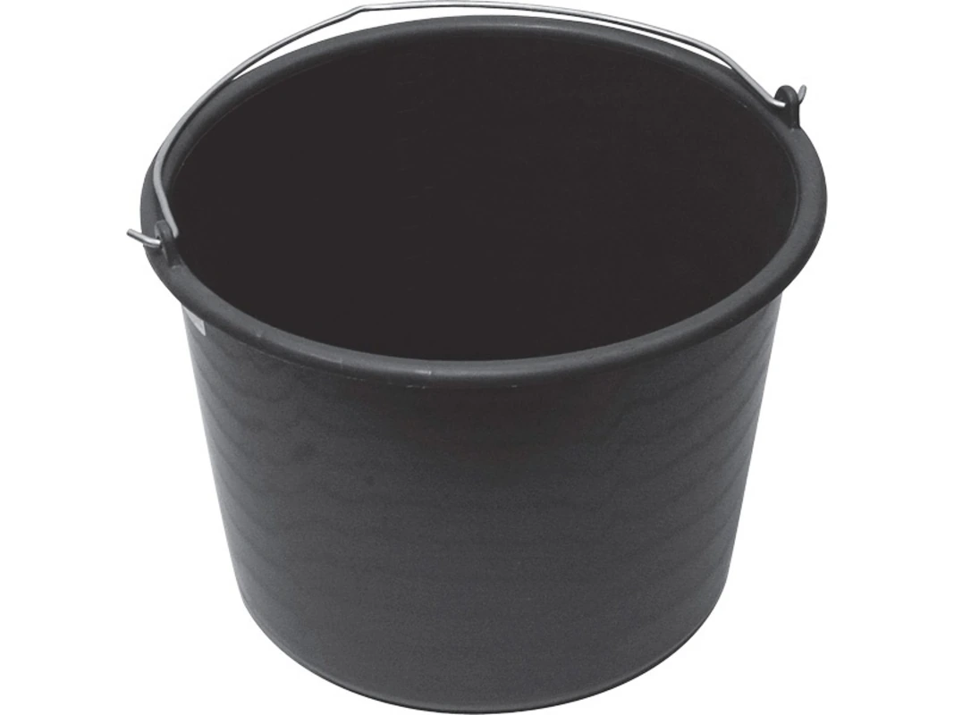 Ведро 20 л строительное, круглое, с ручкой металл цв.черный