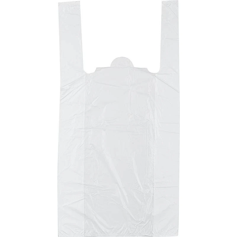 Пакет "Майка" 28+14х50 12 мкм 100 шт БМУ белая люкс мини / 10