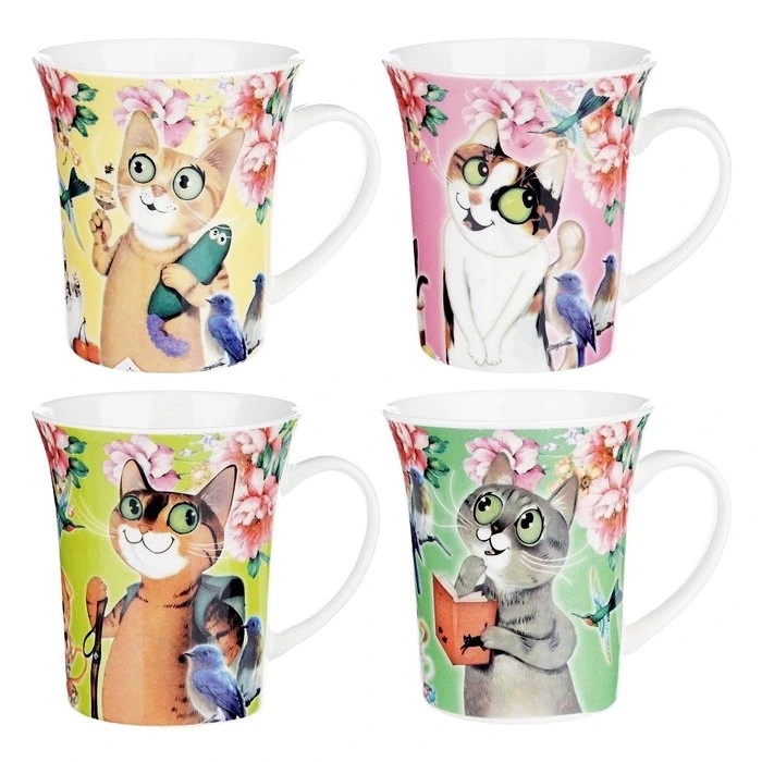 Кружка 300мл. воронка "Любимый кот" 