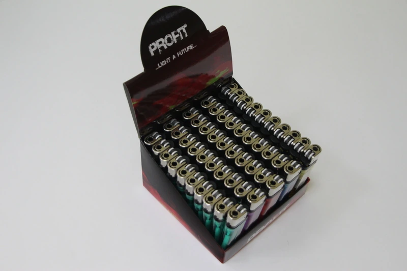 Зажигалка Profit PL-101 механич. прозр.