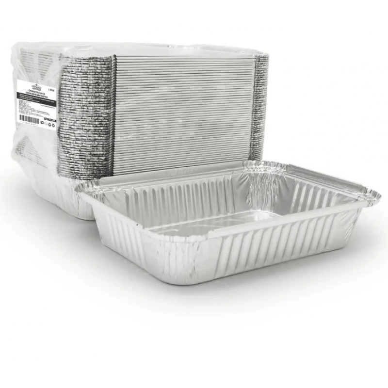 Алюминиевая форма прямоугольная 960 мл, 218х154 мм, дно 178х114 мм, R84L / 100 / 1000