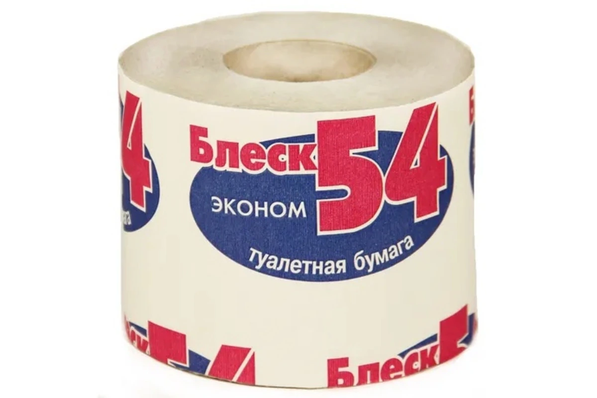 Туалетная бумага "Блеск" 1-сл / 48