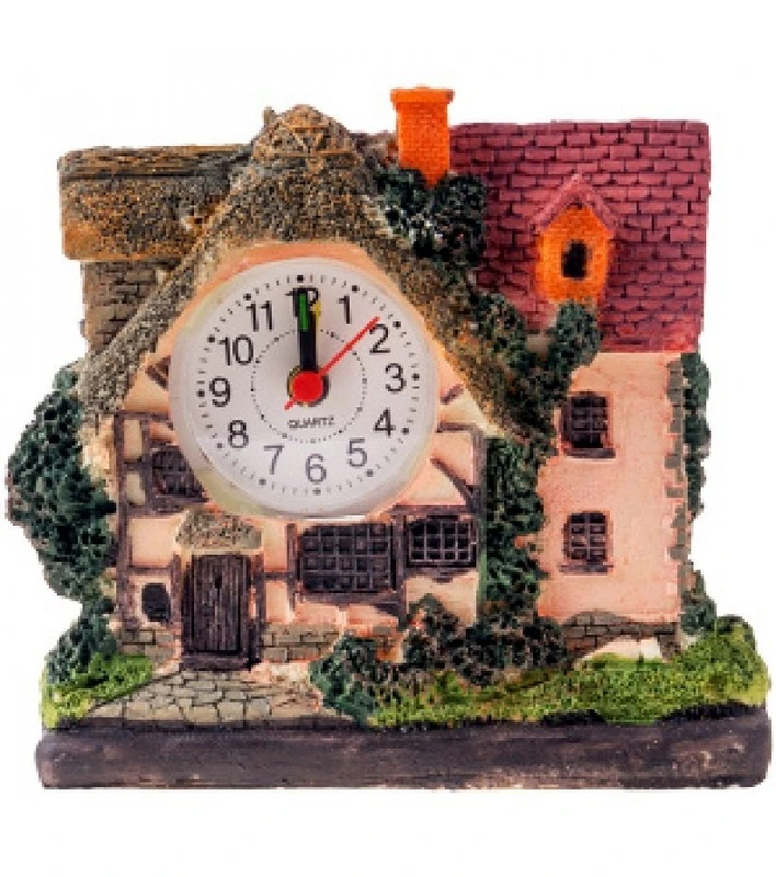 Часы-будильник "Домик", размер 14х6х14 см