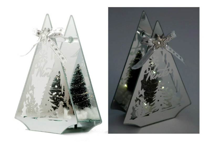 90458 Новогодняя композиция  с LED подсвет. 14*7*2