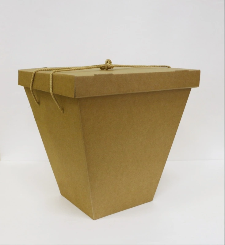 Упаковка для букетов и композиций зимняя Н35 с крышкой