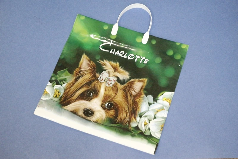 Пакет с пласт. руч. 38х35 интерпак в ассорт. / 100