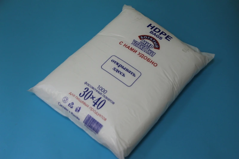 Пакет 30х40 ПНД 8 мкм 1000 шт / 5