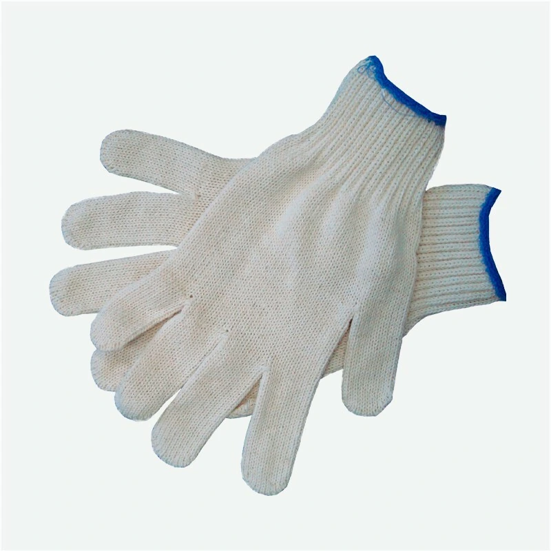 Перчатки х/б 5 нитей 10 кл белые с ПВХ / 10 / 250