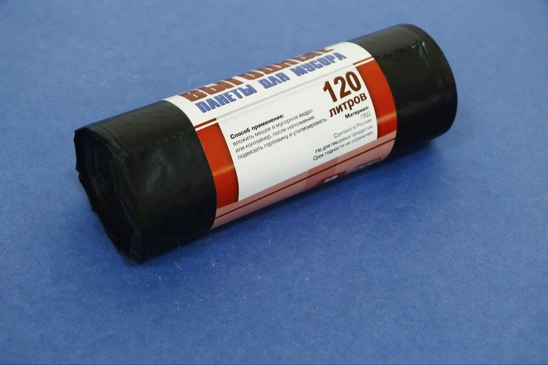 Мешки для мусора ПВД 120 л (70х110) 70 мкм Орел / 50 / 100