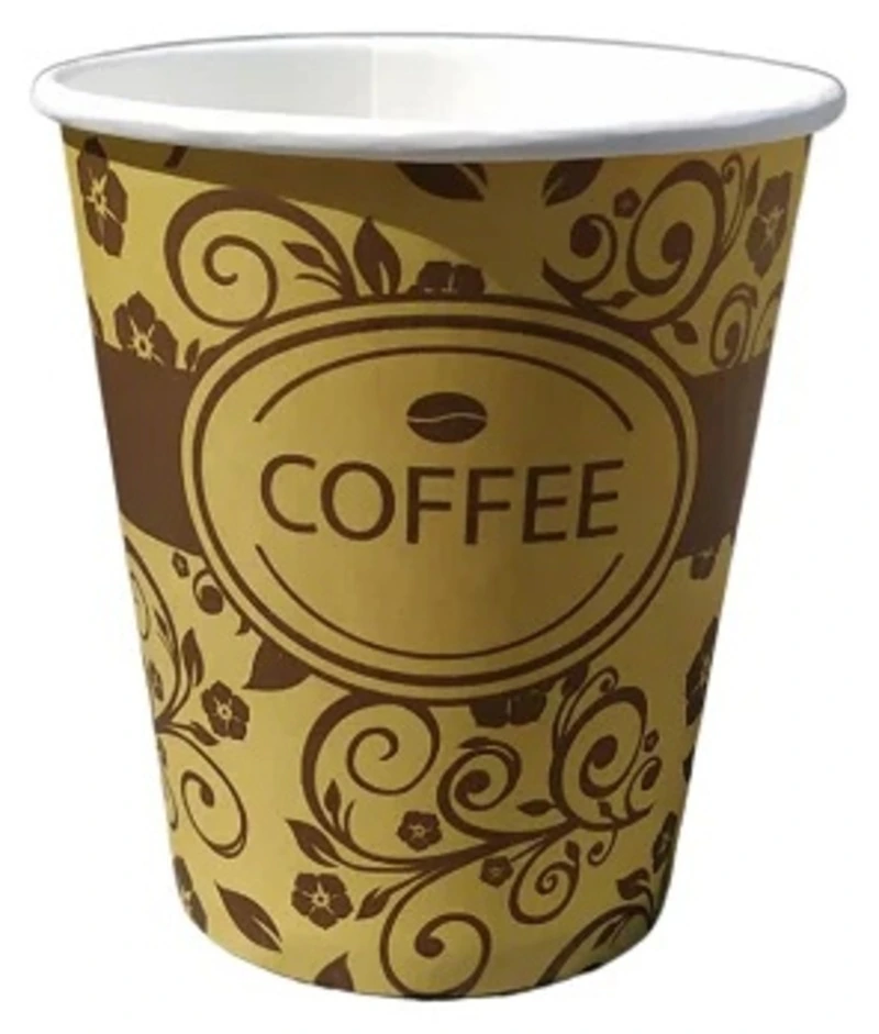 Стакан бумажный 250 мл для горячих напитков УЗОР / 50 / 1000